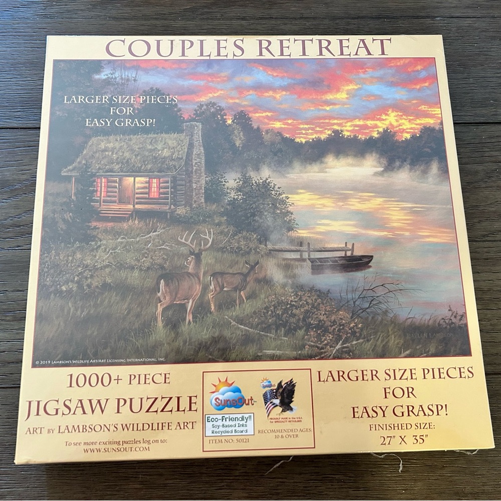 NWOT Jigsaw Puzzle - 1000+ Pieces - Scenic Cabin